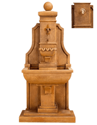 Thumbnail for Provenza Wall Outdoor Cast Stone Garden Fountain For Spout Fountain Tuscan