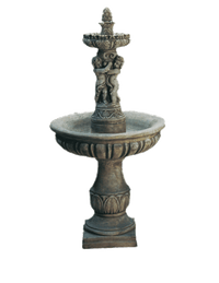 Thumbnail for Putti Cast Stone Outdoor Fountain Fountain Tuscan