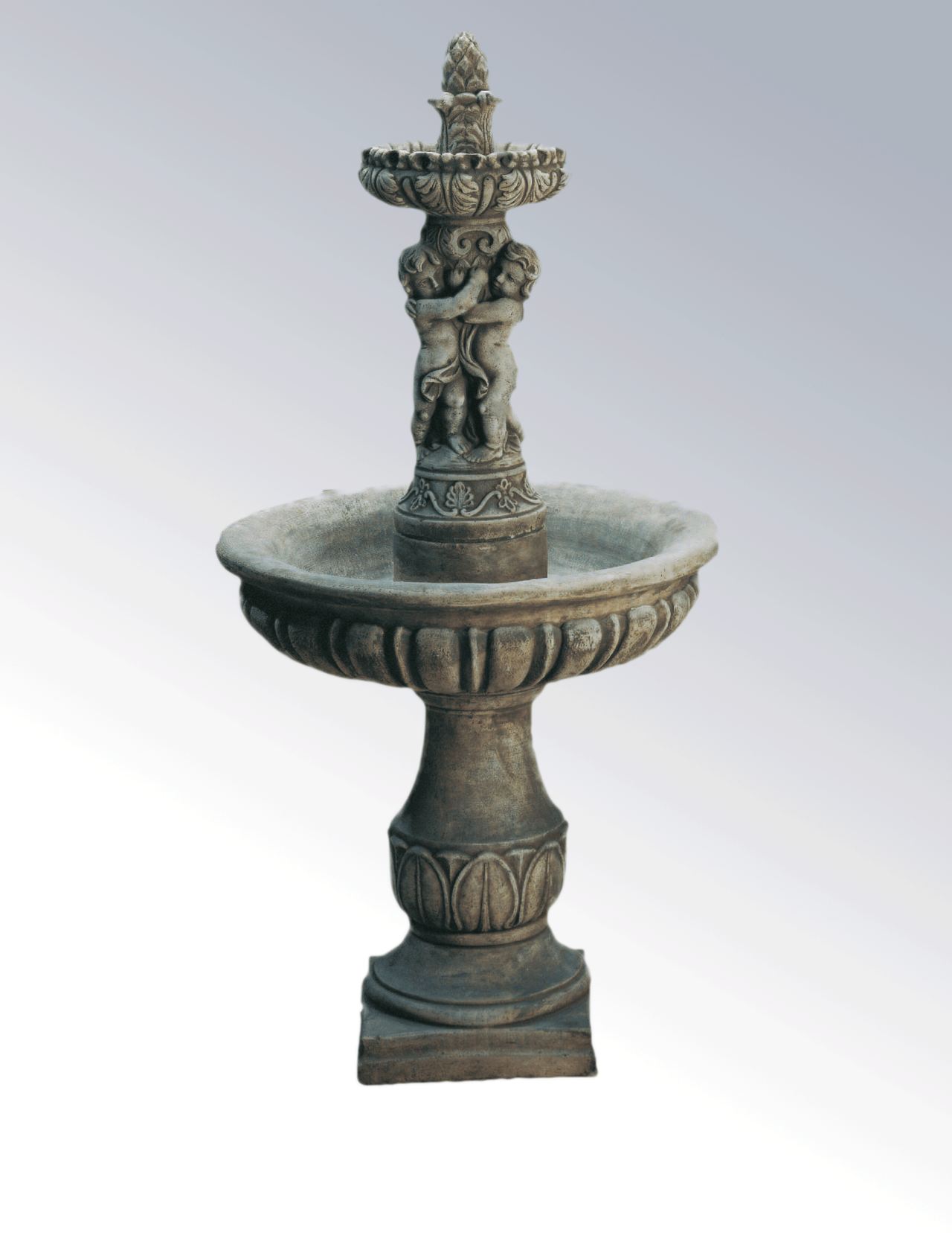 Putti Cast Stone Outdoor Fountain Fountain Tuscan