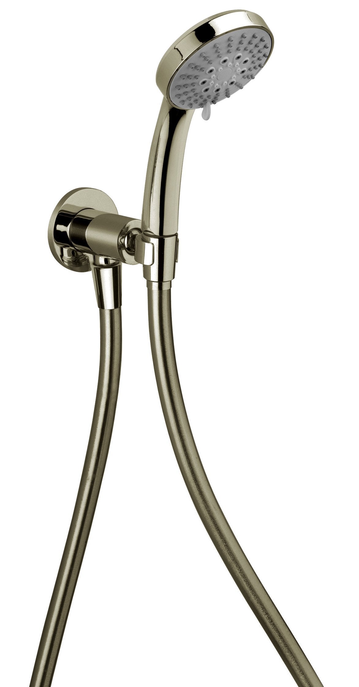Latoscana Brass Shower Kit With Joint, Water Outlet, Brushed Nickel bathtub and showerhead faucet systems Latoscana