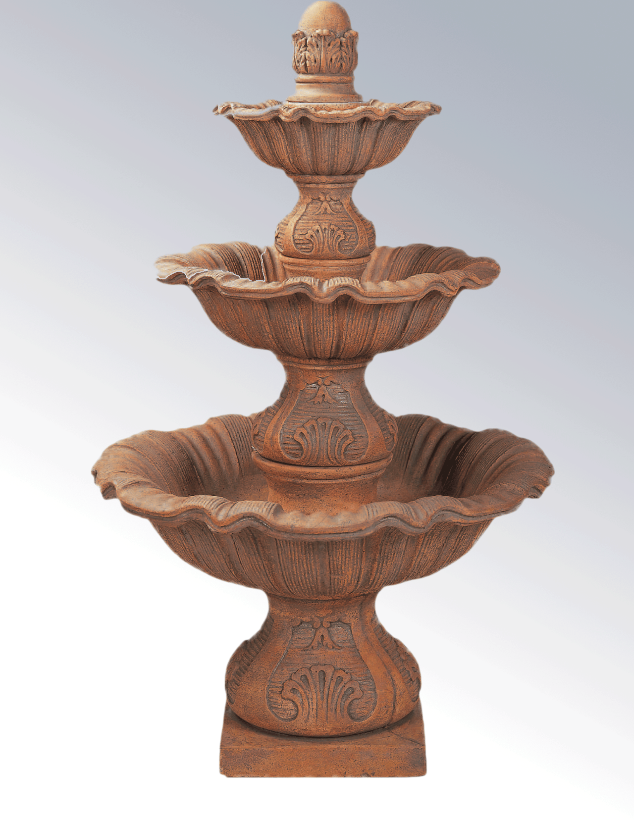 Regina Three Tier Cast Stone Outdoor Garden Fountains Fountain Tuscan