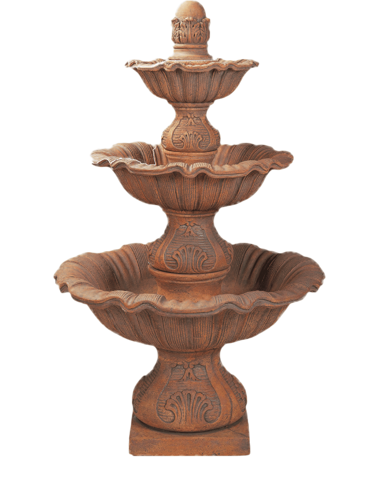 Regina Three Tier Cast Stone Outdoor Garden Fountains Fountain Tuscan
