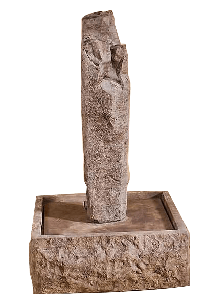 Sedona Rock Outdoor Cast Stone Garden Fountain-Large Fountain Tuscan