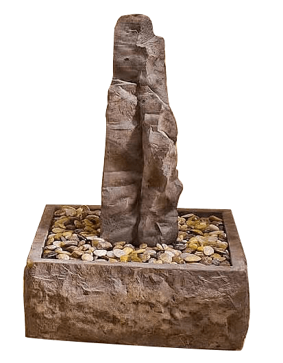 Sedona Rock Outdoor Cast Stone Garden Fountain-Small Fountain Tuscan
