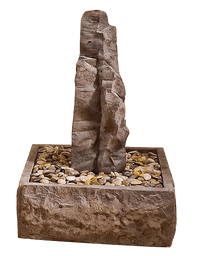 Thumbnail for Sedona Rock Outdoor Cast Stone Garden Fountain-Small Fountain Tuscan