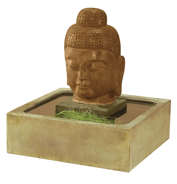 Serene Buddah Outdoor Cast Stone Garden Fountain Fountain Tuscan
