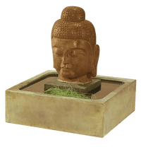 Thumbnail for Serene Buddah Outdoor Cast Stone Garden Fountain Fountain Tuscan