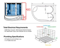 Thumbnail for Maya Bath Siena-White-Left Steam Shower Steam Shower Maya Bath