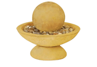 Thumbnail for Small Tondo Outdoor Cast Stone Garden Fountain Fountain Tuscan