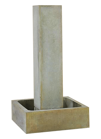 Smooth Pilar Outdoor Cast Stone Garden Fountain Tall No Ball Fountain Tuscan