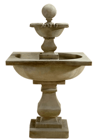 Thumbnail for Quadratum Outdoor Cast Stone Garden Fountain Fountain Tuscan