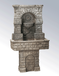 Thumbnail for SPQR Cast Stone Outdoor Garden Fountain with pedestal Fountain Tuscan