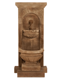 Thumbnail for St. Helena Outdoor Cast Stone Garden Fountain W/ Step & For Spout Fountain Tuscan