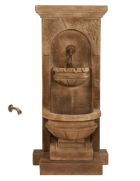 Thumbnail for St. Helena Outdoor Cast Stone Garden Fountain W/ Step & For Spout Fountain Tuscan
