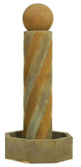 Swirl Water Outdoor Cast Stone Garden Fountain Fountain Tuscan