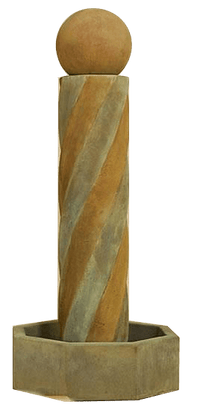 Thumbnail for Swirl Water Outdoor Cast Stone Garden Fountain Fountain Tuscan