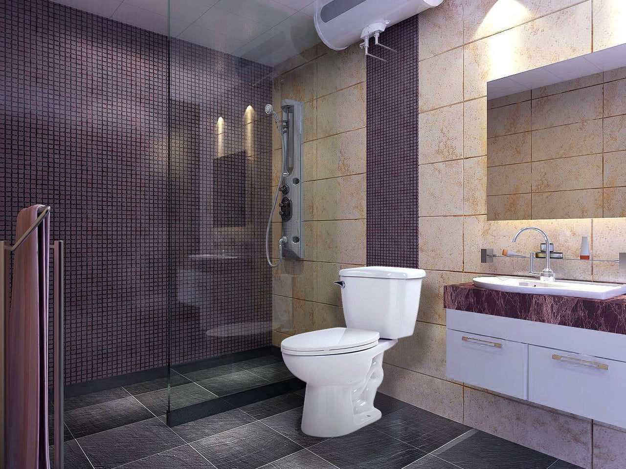 ANZZI Kame T1-AZ055 Toilets Toilets ANZZI