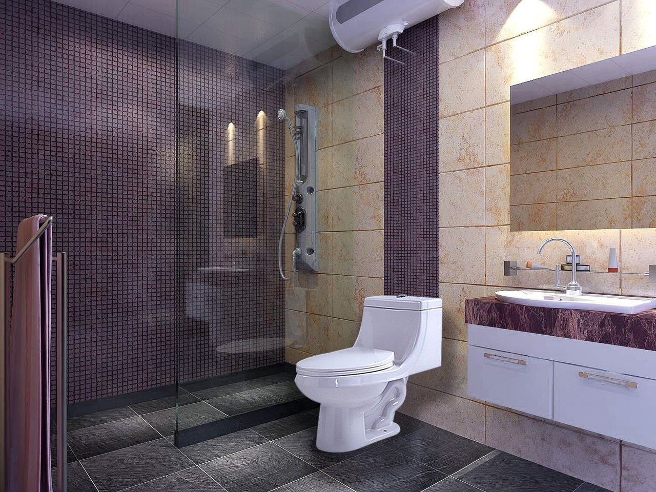 ANZZI Odin T1-AZ056 Toilets Toilets ANZZI