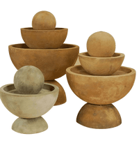 Thumbnail for Tondo Outdoor Cast Stone Garden Fountain Small Fountain Tuscan