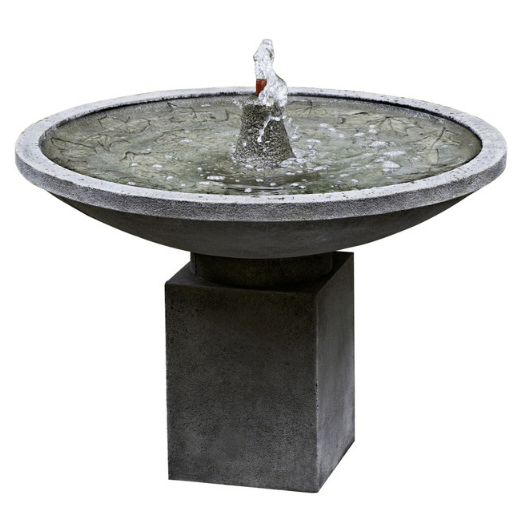 Autumn Leaves Outdoor Garden Birdbath Water Fountain Fountain Campania International 