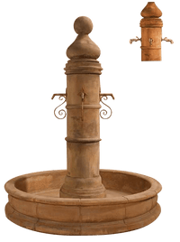 Thumbnail for Ventoux Pond Outdoor Cast Stone Garden Fountain (66