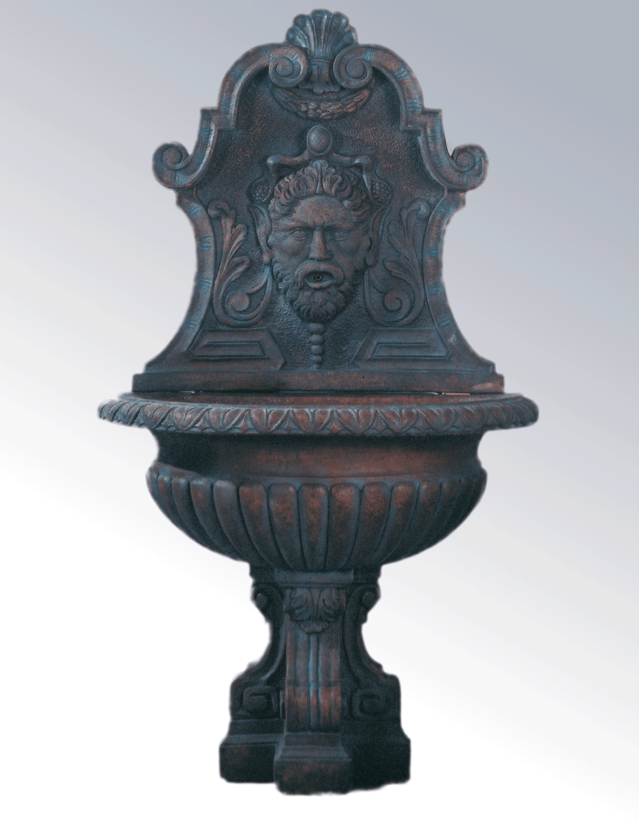 Vinci Cast Stone Outdoor Wall Garden Fountains With Spout Fountain Tuscan