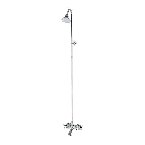 Kingston Brass Vintage Wall Mount Clawfoot Tub And Shower Package, Satin Nickel Clawfoot Tub Set Kingston Brass