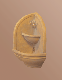 Thumbnail for Tuscan Corner Wall Cast Stone Outdoor Garden Fountains With Spout Fountain Tuscan