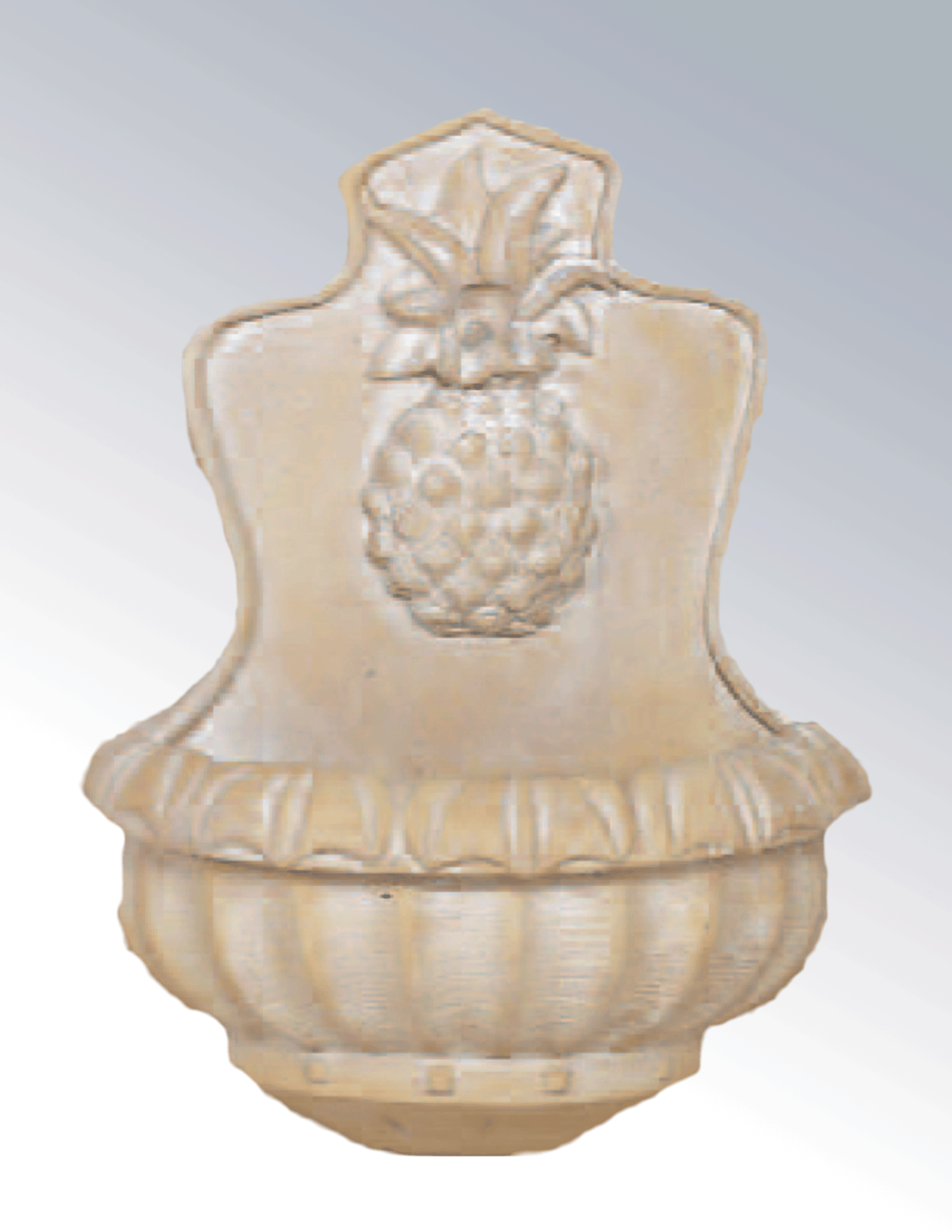 Welcome Pineapple Cast Stone Outdoor Garden Fountains Fountain Tuscan