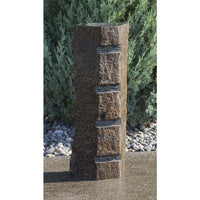 Thumbnail for Real Stone Fountains ABBC920 Basalt Fountain Kit - Carved Stripe Fountain Blue Thumb