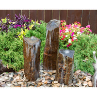 Thumbnail for Real Stone Fountains Fountain Kit – Triple Basalt Fountain Blue Thumb