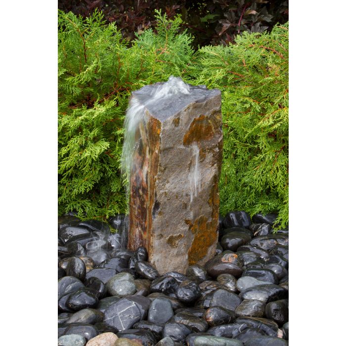 Real Stone Fountains ABBC118 Fountain Kit - 18″ Small Basalt Fountain Blue Thumb