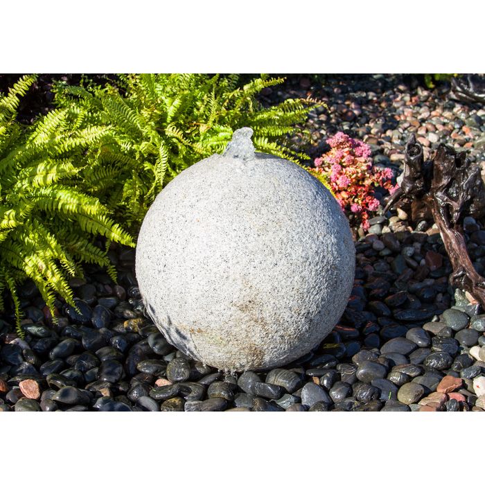 Real Stone Fountains ABGS24K Fountain Kit - 24″ Granite Sphere Fountain Blue Thumb