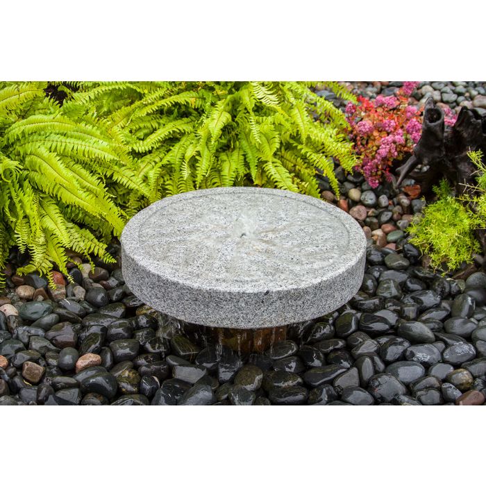 Real Stone Fountains ABMS36A Mill Stone Fountain Kit - 36″ Angled Style Fountain Blue Thumb