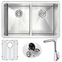 Thumbnail for ANZZI VANGUARD Series K32192A-034B Kitchen Sink Kitchen Sink ANZZI