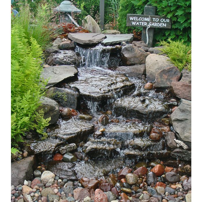20″ DIY Cascade Box Pond-less Waterfalls Blue Thumb 