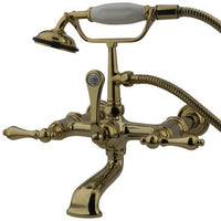 Thumbnail for Kingston Brass Vintage Wall Mount Clawfoot Tub Filler with Hand Shower Clawfoot Tub Filler Kingston Brass