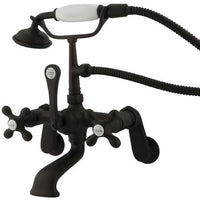 Thumbnail for Kingston Brass Vintage Wall Mount Clawfoot Tub Filler with Hand Shower Clawfoot Tub Filler Kingston Brass