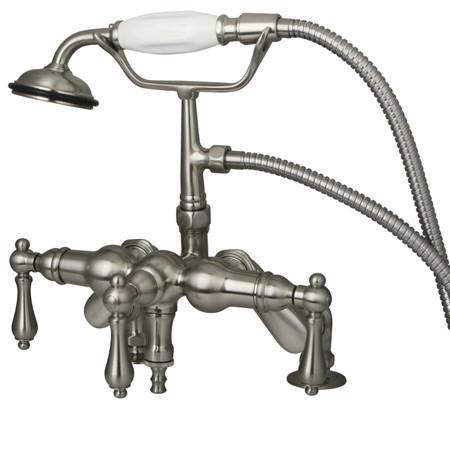 Kingston Brass Vintage Deck Mount Clawfoot Tub Filler with Hand Shower Clawfoot Tub Filler Kingston Brass
