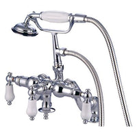 Thumbnail for Kingston Brass Vintage Deck Mount Clawfoot Tub Filler with Hand Shower Clawfoot Tub Filler Kingston Brass