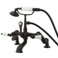 Thumbnail for Kingston Brass Vintage Deck Mount Clawfoot Tub Filler with Hand Shower Clawfoot Tub Filler Kingston Brass