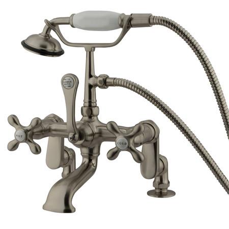 Kingston Brass Vintage Deck Mount Clawfoot Tub Filler with Hand Shower Clawfoot Tub Filler Kingston Brass