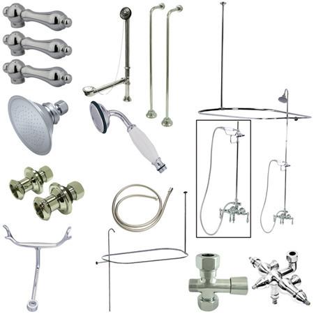 Kingston Brass Vintage Clawfoot Tub Package with 22" Supply Lines Clawfoot Tub Set Kingston Brass