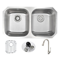 Thumbnail for ANZZI MOORE Series KAZ3218-042 Kitchen Sink Kitchen Sink ANZZI