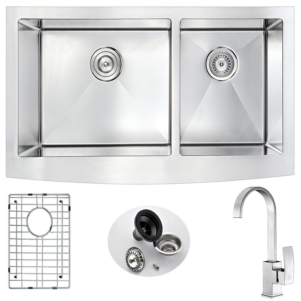 ANZZI ELYSIAN Series K36203A-035B Kitchen Sink Kitchen Sink ANZZI