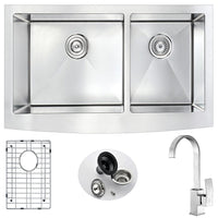 Thumbnail for ANZZI ELYSIAN Series K36203A-035B Kitchen Sink Kitchen Sink ANZZI