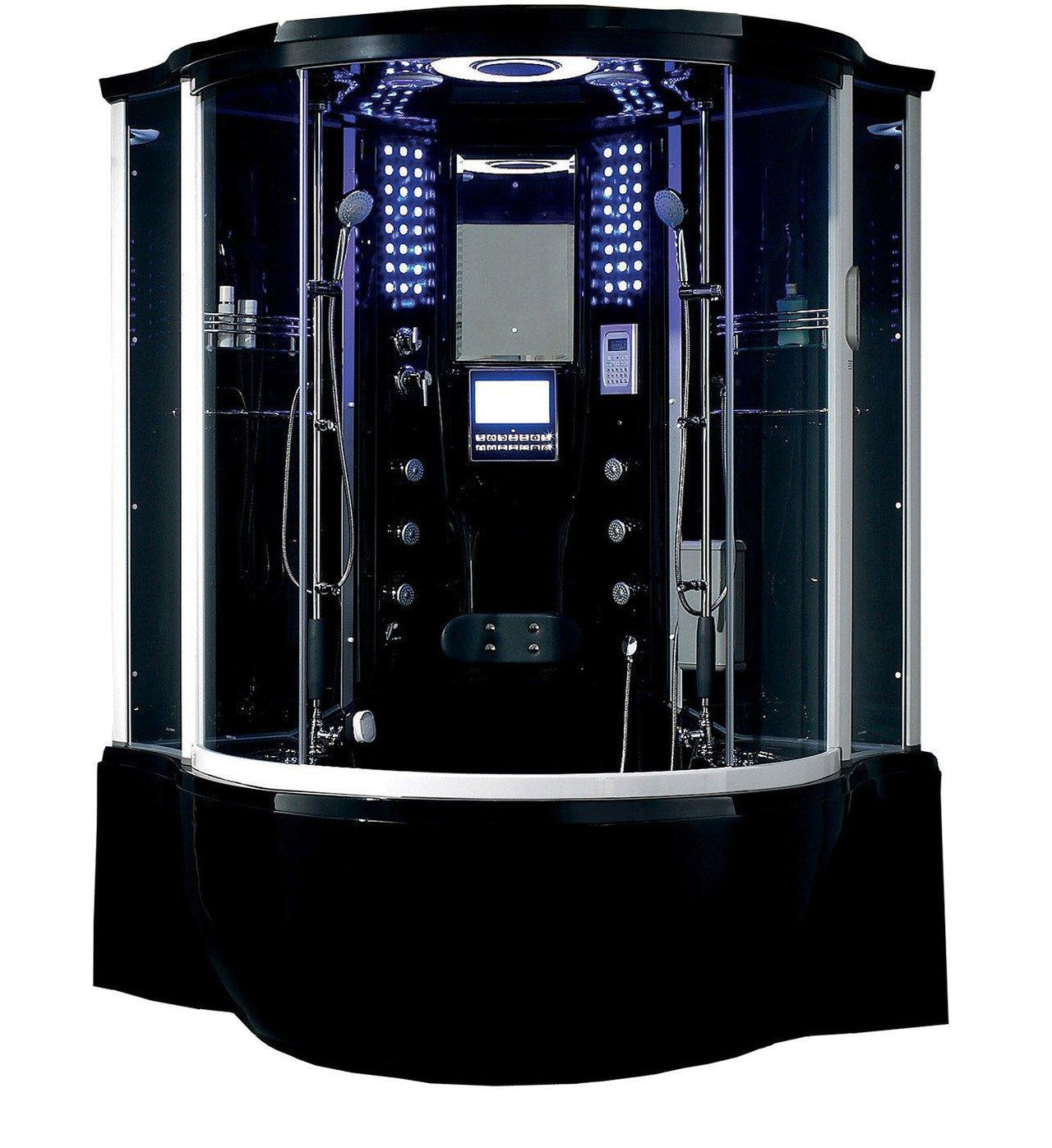 Maya Bath Florence-Black Steam Shower Steam Shower Maya Bath