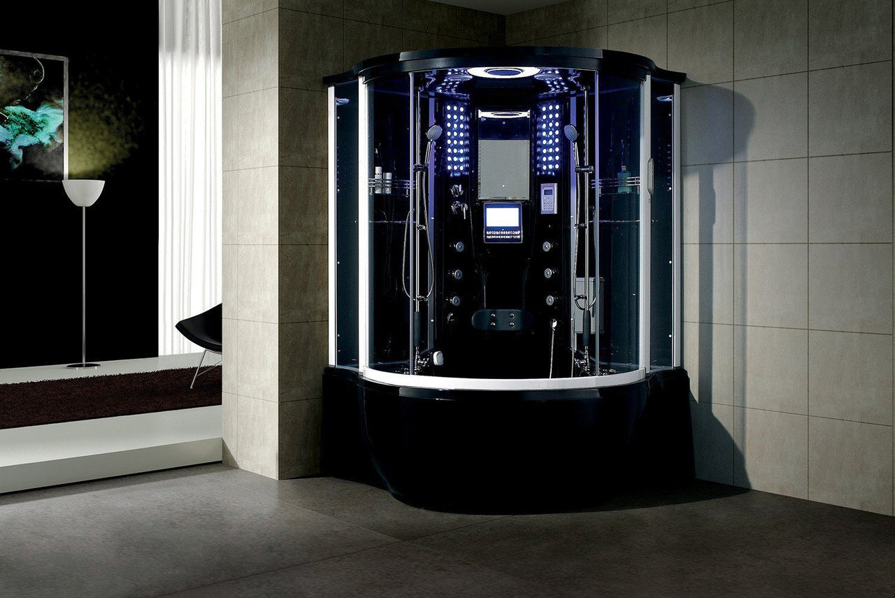 Maya Bath Florence-Black Steam Shower Steam Shower Maya Bath