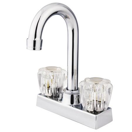 Kingston Brass GKB461 Water Saving Supreme Centerset Bar Faucet, Chrome Kitchen Faucet Kingston Brass