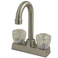 Thumbnail for Kingston Brass GKB461SN Water Saving Supreme Centerset Bar Faucet, Satin Nickel Kitchen Faucet Kingston Brass